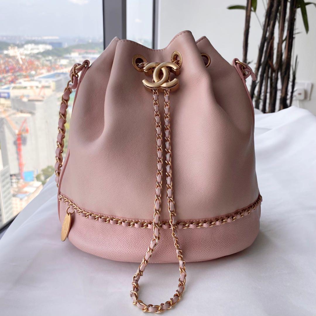 Chanel pink clearance bucket bag