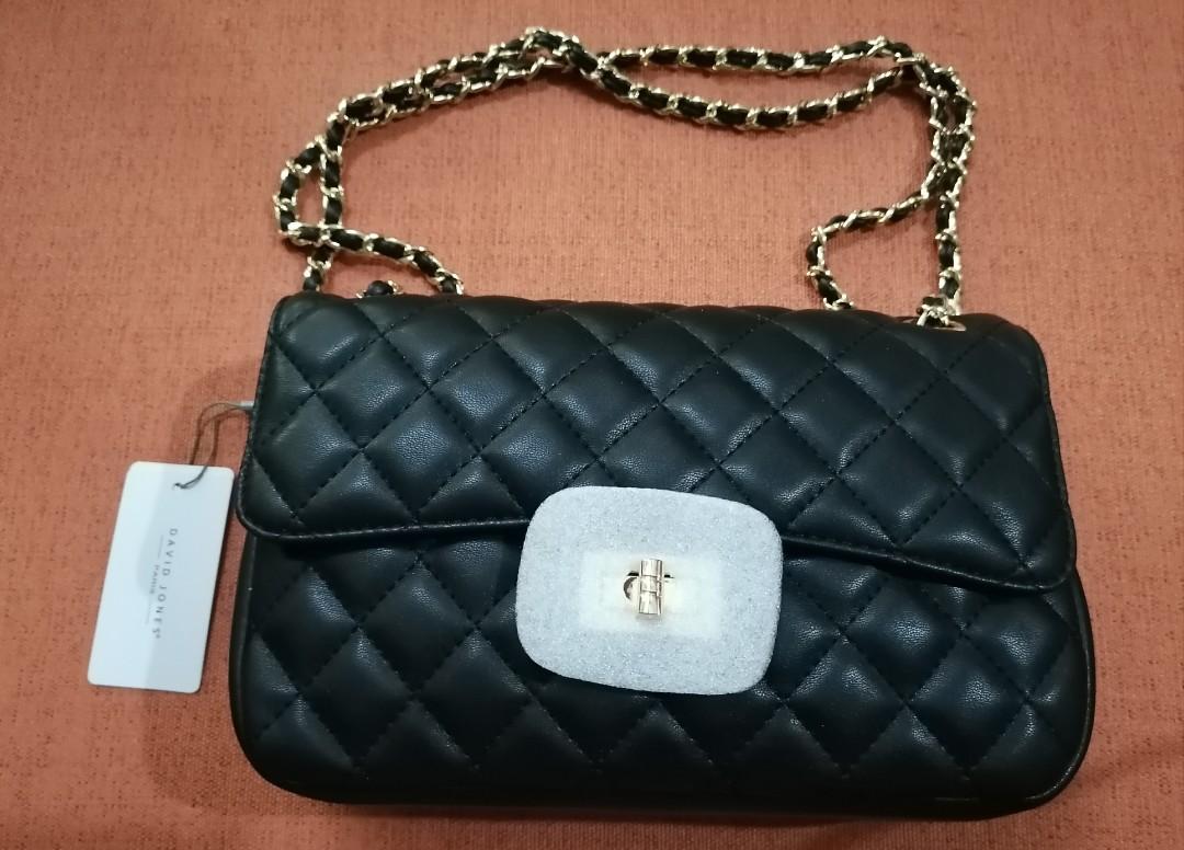David Jones Paris sling bag for women leather crossbody bag