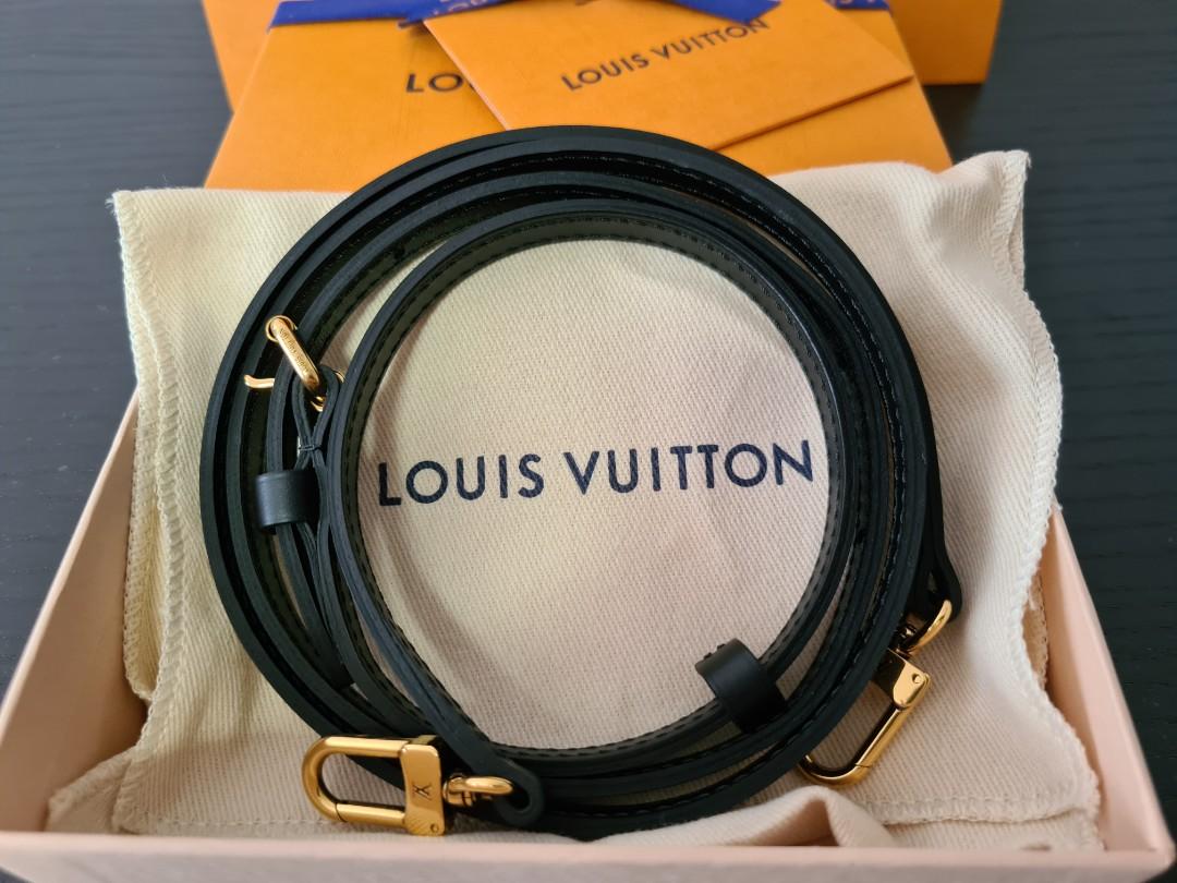 Louis Vuitton Louis Vuitton Black Leather Adjustable Shoulder