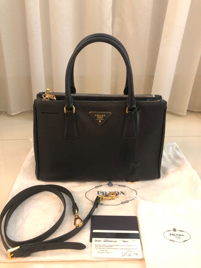 Authentic Prada Galleria Saffiano Leather 2 Ways Bag, Luxury, Bags &  Wallets on Carousell