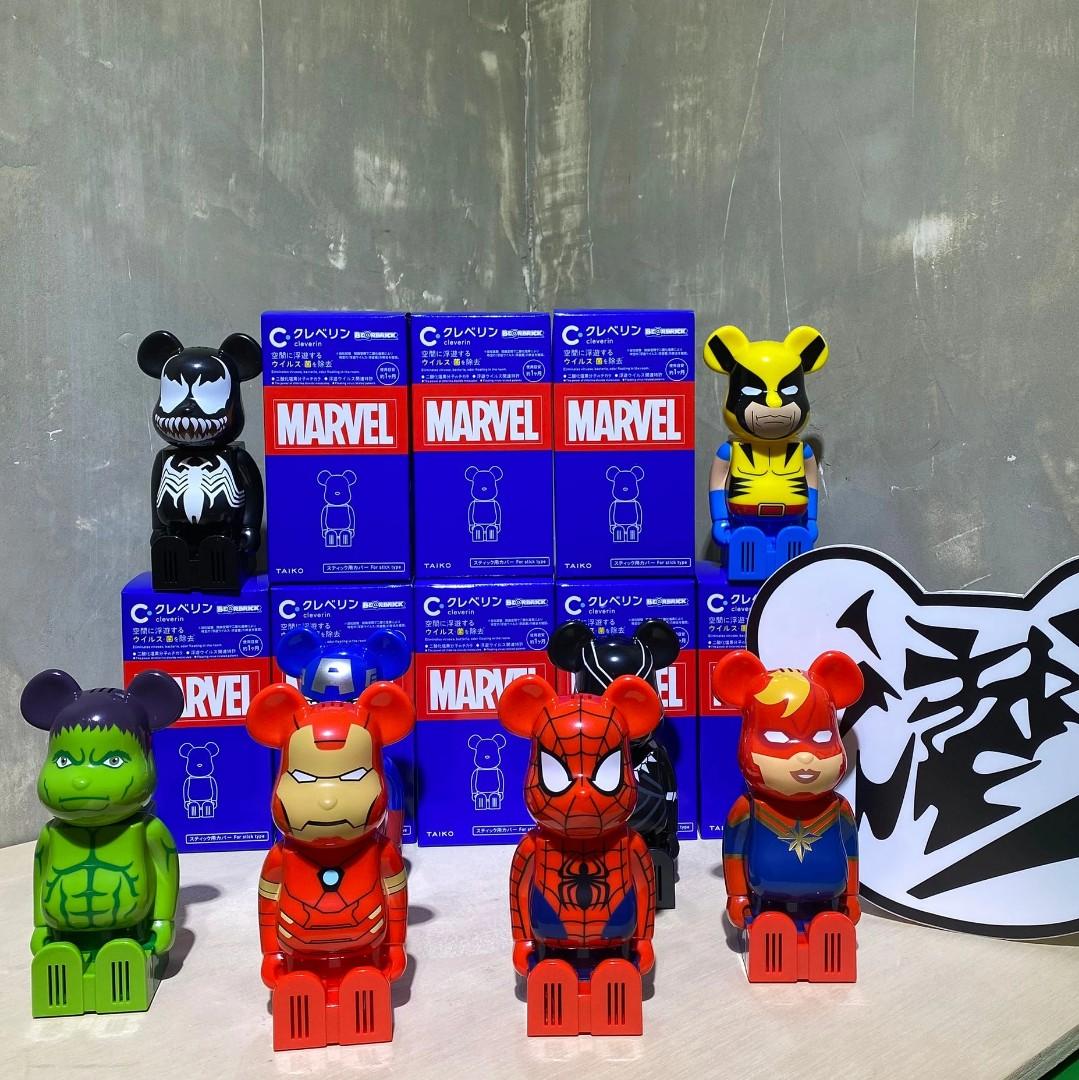 Bearbrick Marvel Cleverin 一套八款, 興趣及遊戲, 玩具& 遊戲類 