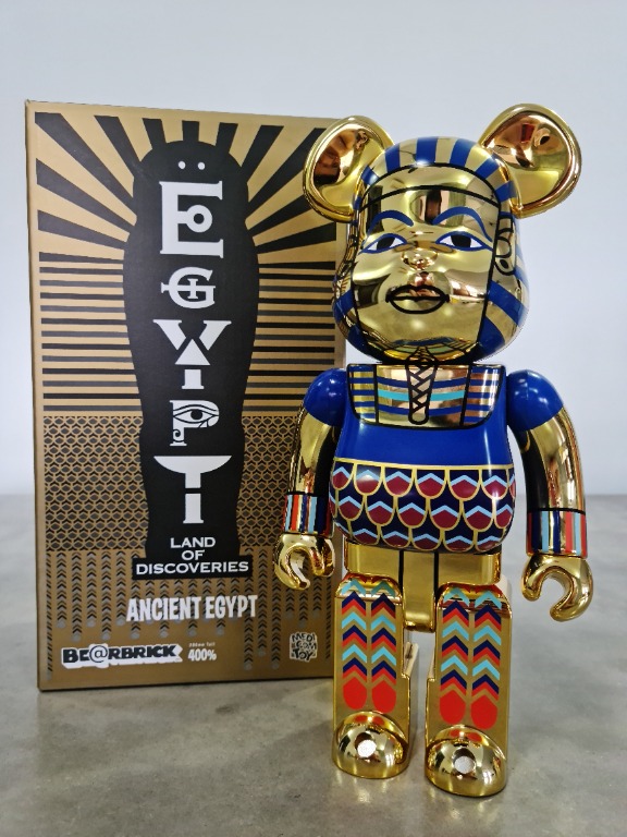BE@RBRICK x Ancient Egypt 400% bearbrick (Event Exclusive) gold
