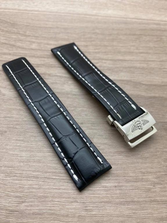 Genuine breitling new arrivals leather strap