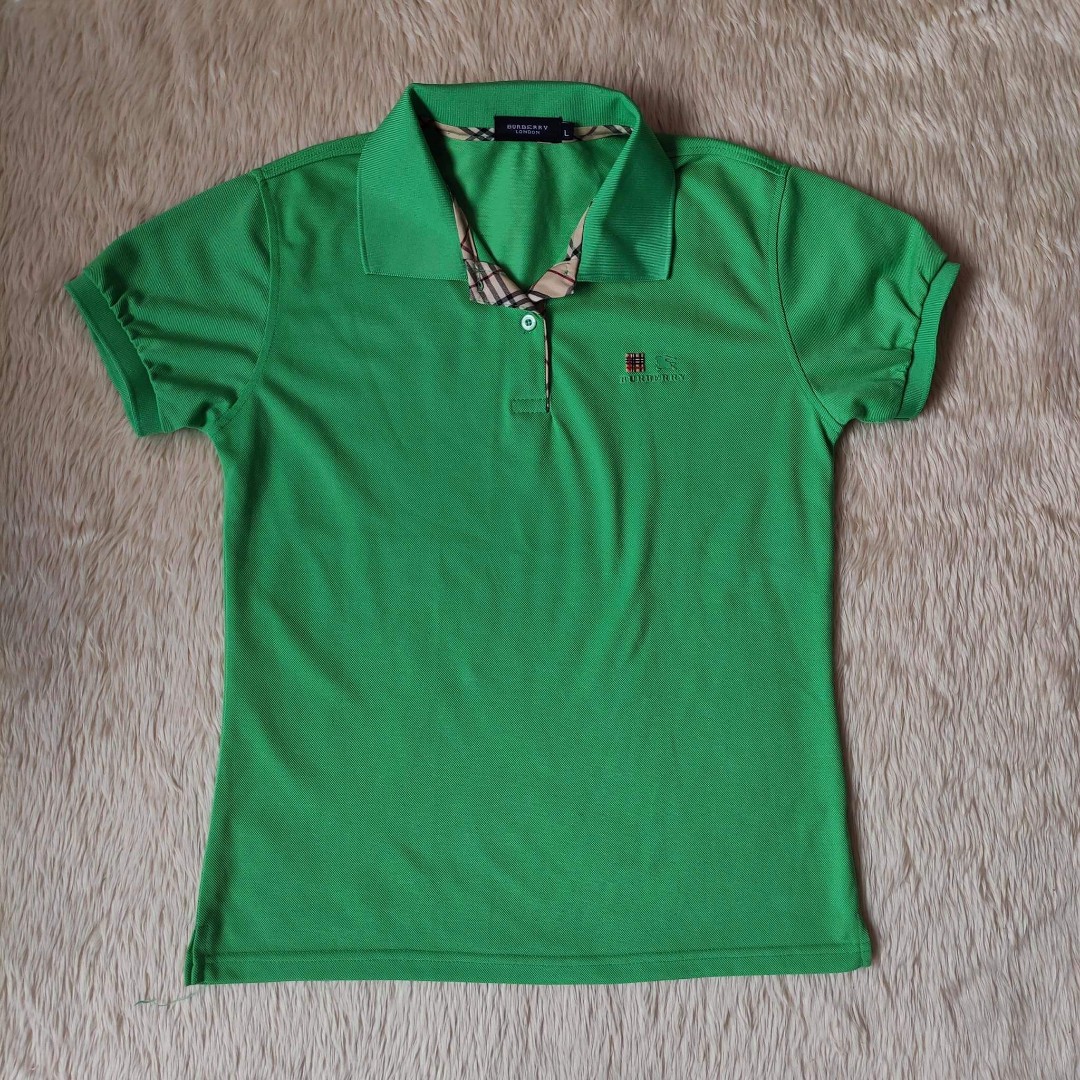 Burberry polo womens green store