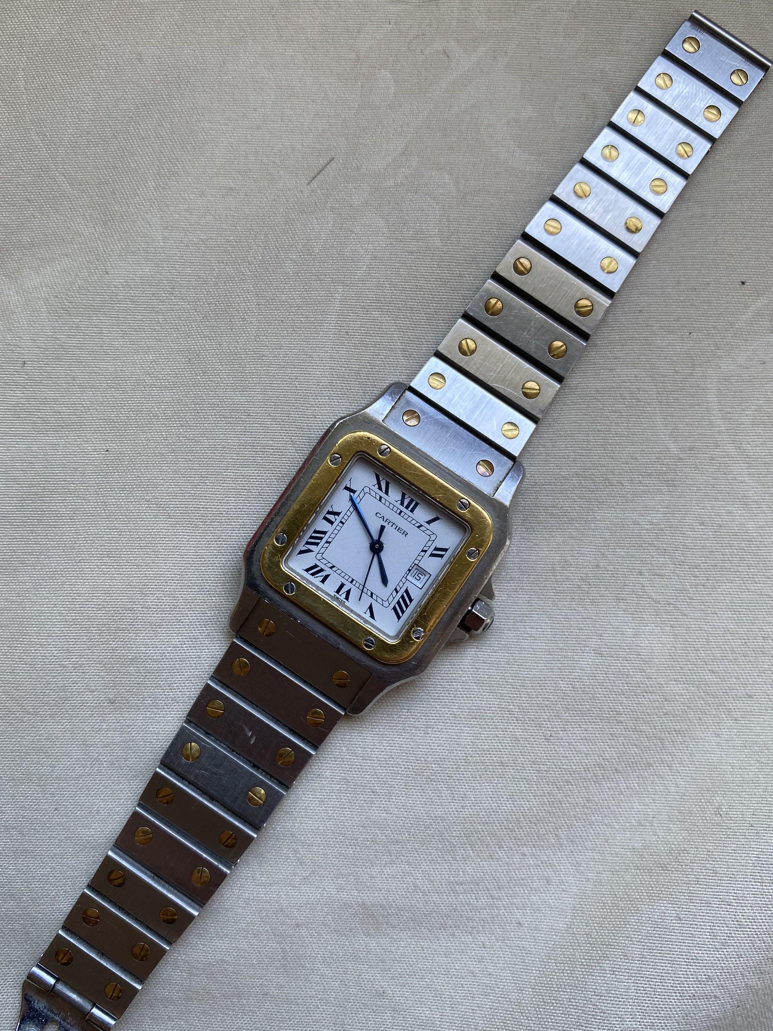 Cartier two sales tone santos