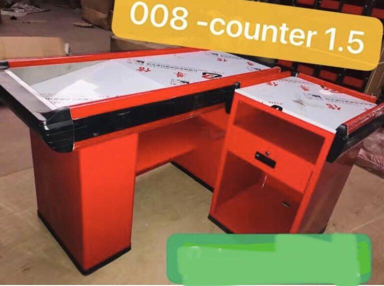 CASH COUNTER/ CASHIER COUNTER (Category: Everything Else Others) located in Manila. Submitted by franciscojof (Listing ID 1114271569, Image 1). Description: SELLING:CASHIER COUNTER -Two Designs -Ready Stock Note:also available for fabrication from China, with and without conveyor.