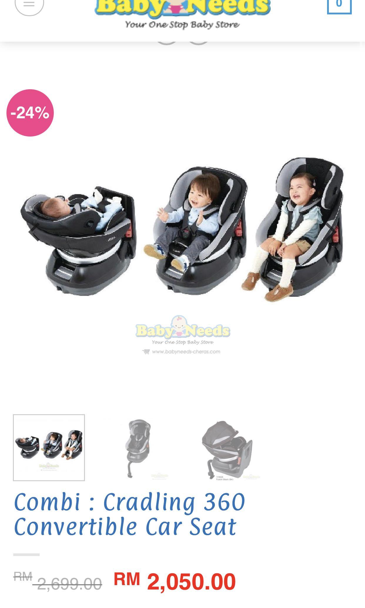 Combi 360 sales car seat