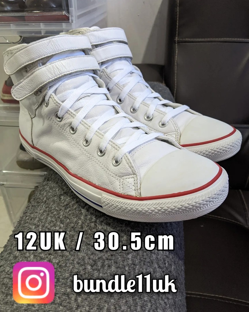 Converse high tops velcro deals straps