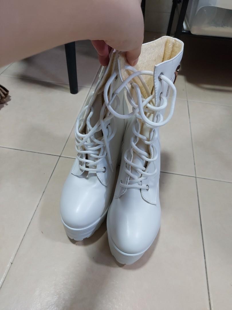 Cosplay White Boots