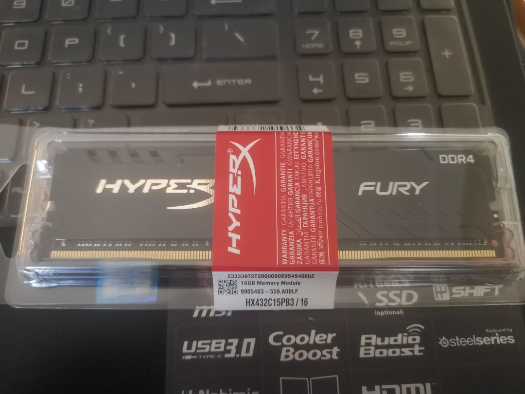 Ram hyperx on sale fury ddr4