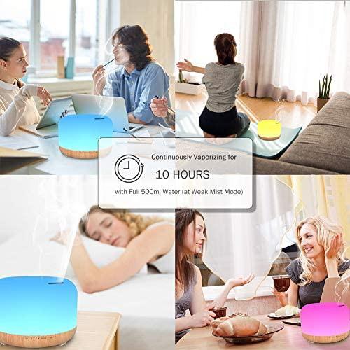 Aromatherapy Diffusers for Essential Oils,300ml Essential Oil Diffuser for  Large Room with Adjustable Mist Mode, Waterless Auto Shut-Off