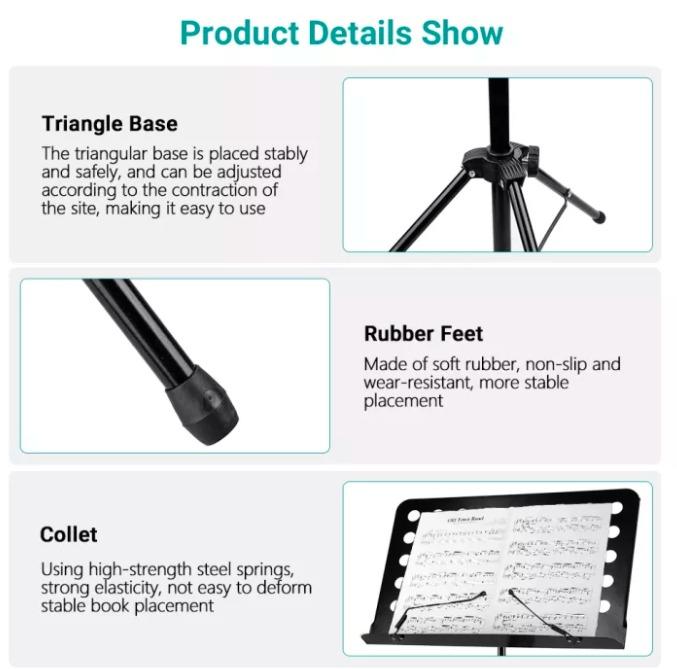 [READY ST] Foldable & Adjustable Quran Stand / Adjustable Rehal / Music ...