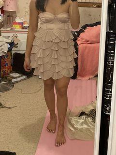 Forever new bustier scallop mini dress XS