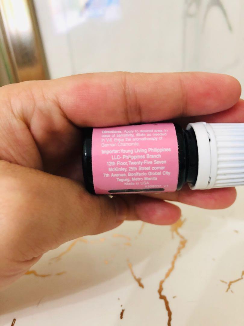 German Chamomile 5ml Young Living (Category: Health Food, Drinks & Tonics) located in Mandaluyong City. Submitted by minimalistjess (Listing ID 1114236005, Image 3). Description: New and sealed. RFS: Im a YL Distributor and I still have stash of essential oils. Message for details 😊.