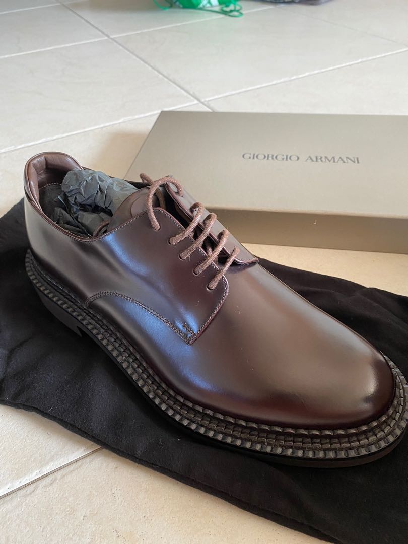Giorgio armani leather shoes sales