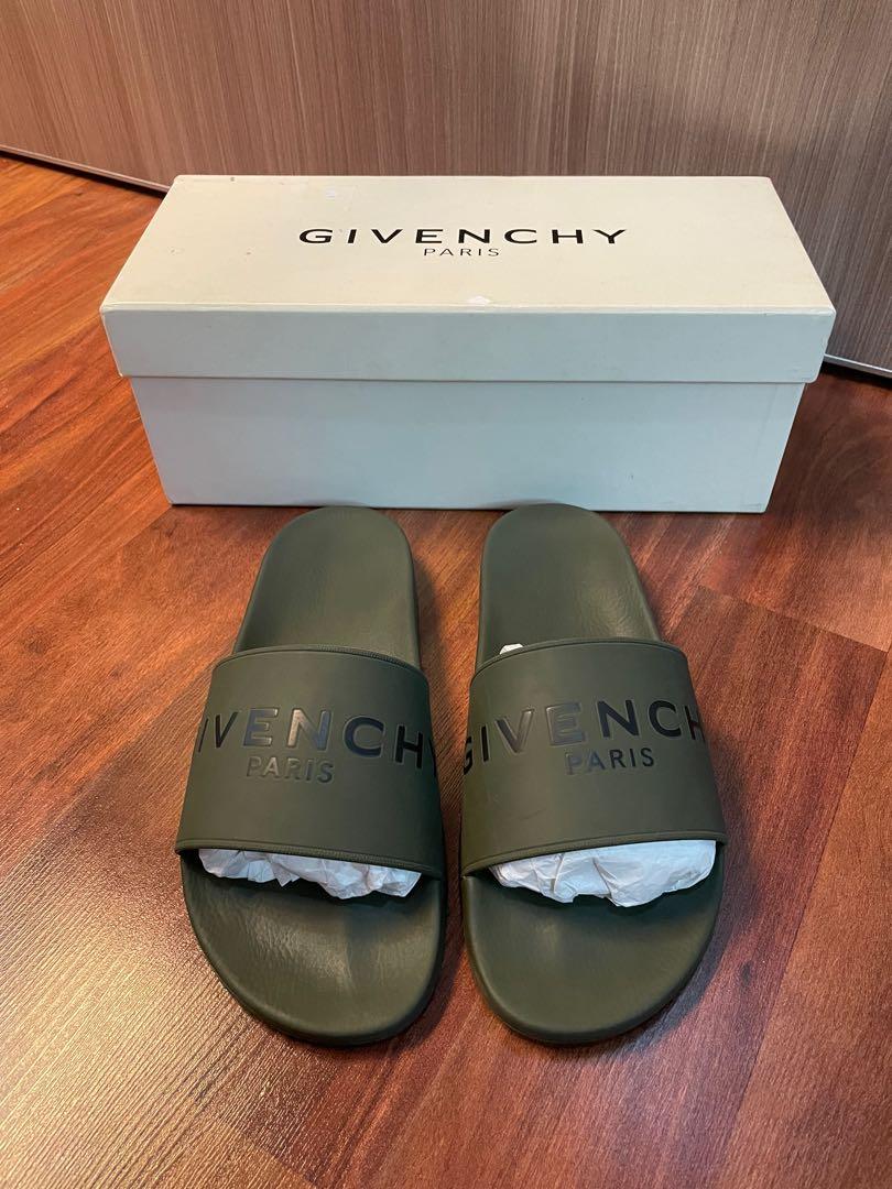 Givenchy khaki outlet slides