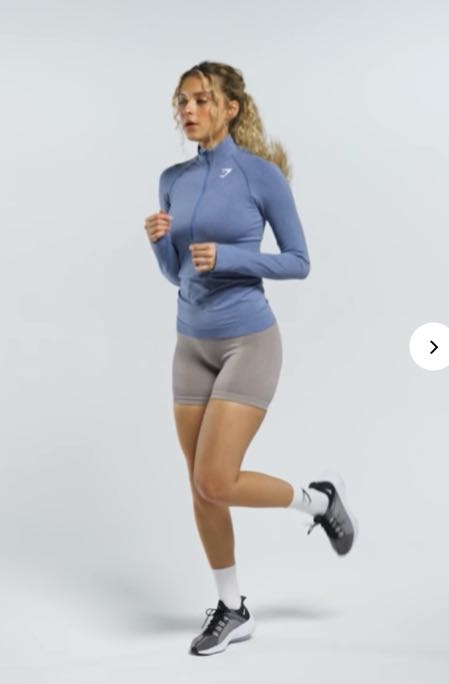 Gymshark Vital Seamless 2.0 1/2 Zip Pullover - Tahoe Teal Marl, Women's  Fashion, Activewear on Carousell