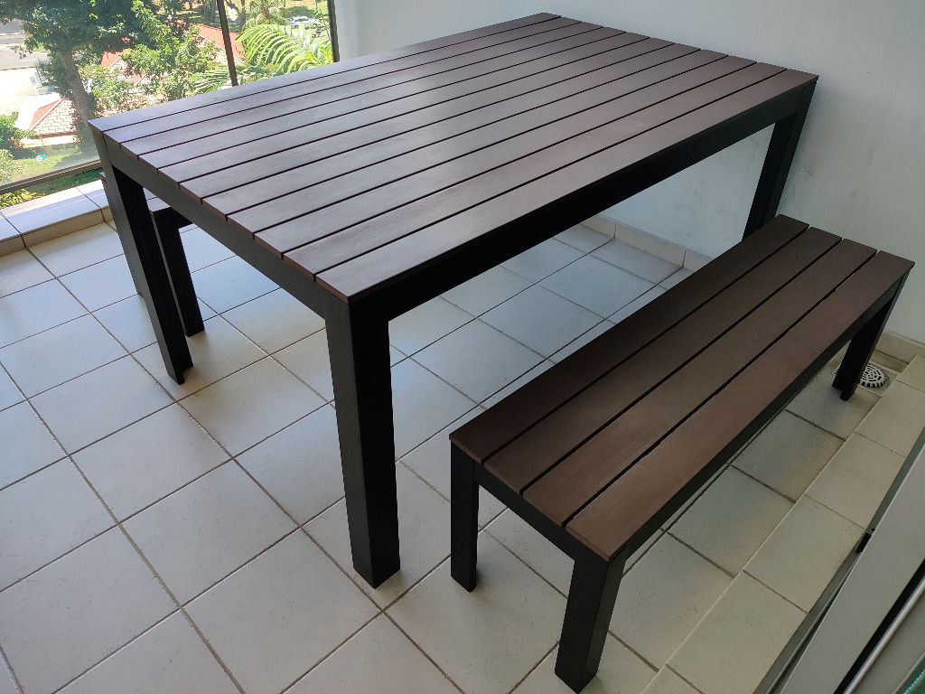 IKEA Outdoor Table and Benches Set, Furniture & Home Living, Furniture