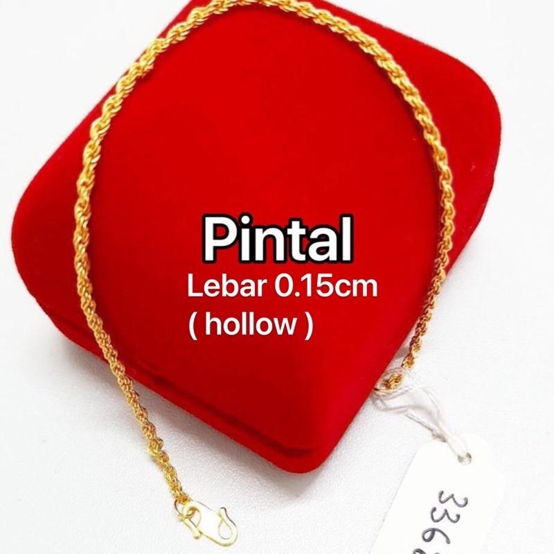Instock 916 Gold Bracelet Rope Rantai Tangan Pintal Women S Fashion Jewelry Organisers Bracelets On Carousell