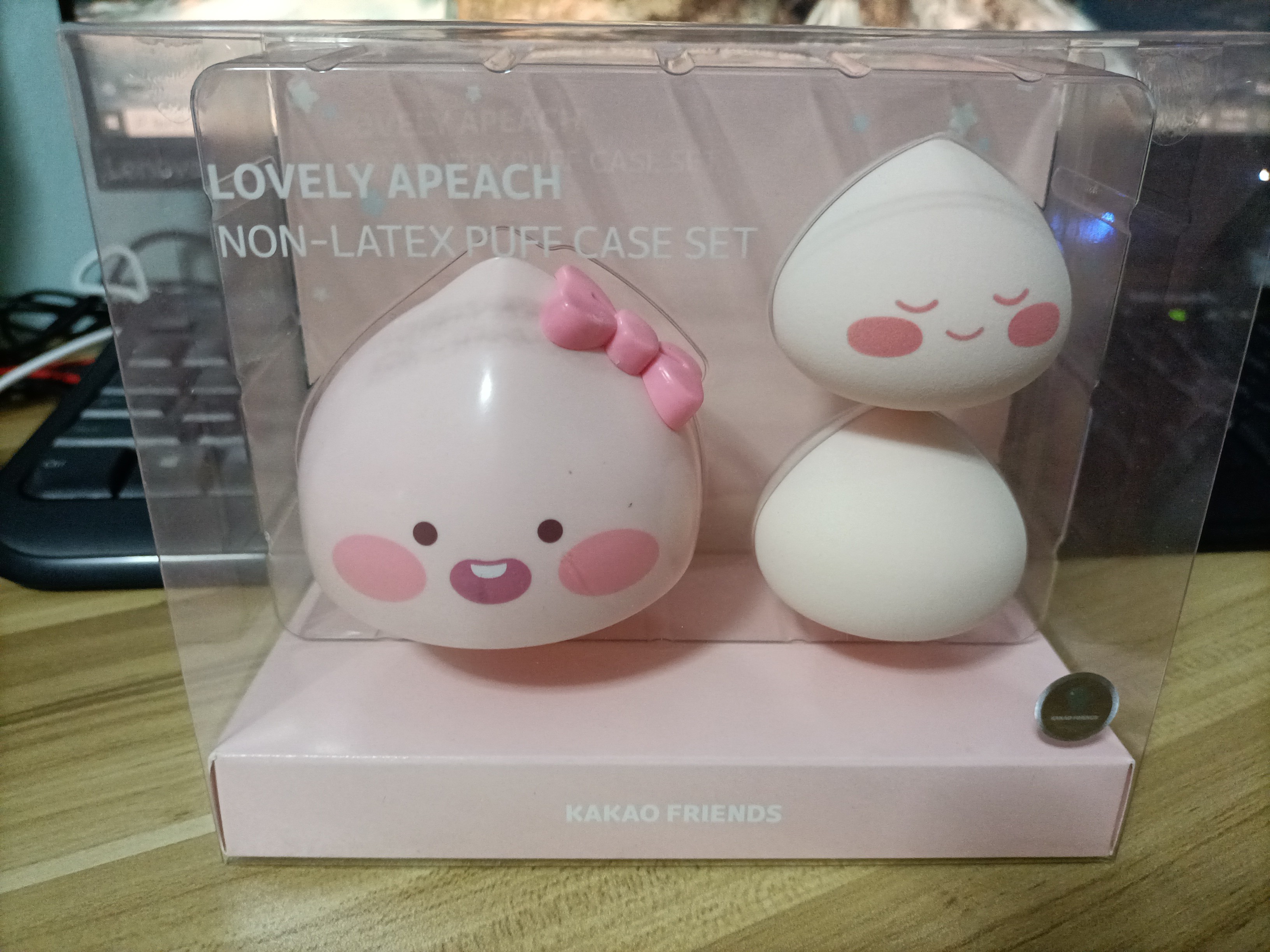 Kakao Friends Apeach Puff Case Set Foc Letter Set Beauty And Personal Care Face Makeup On 8863