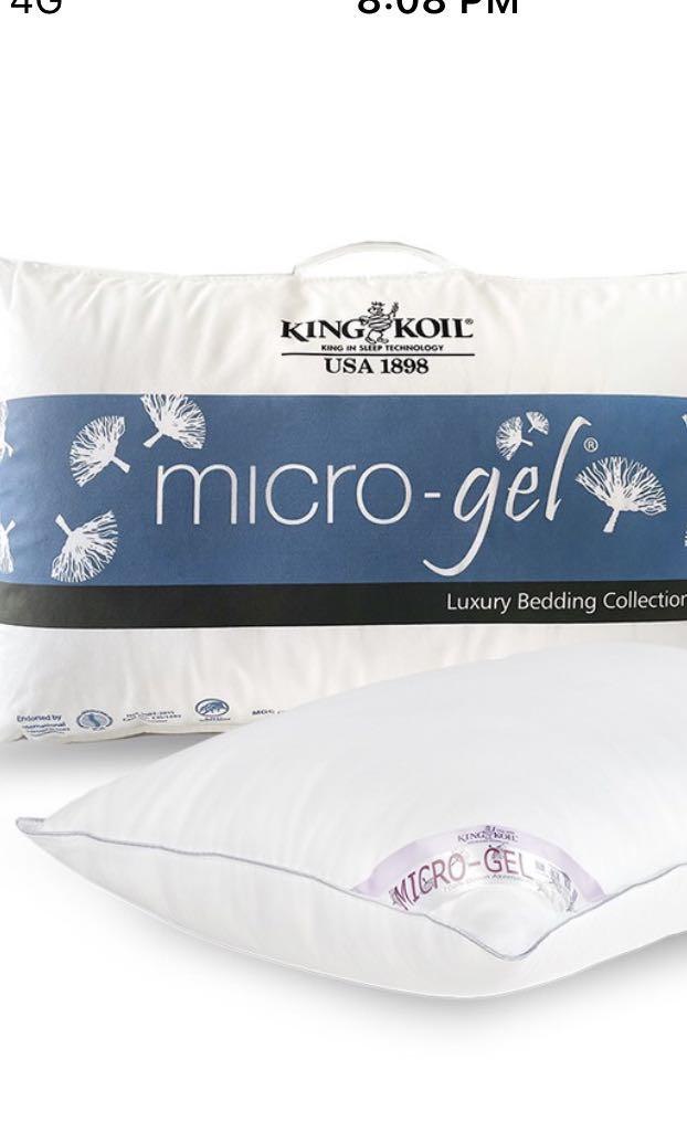 King Koil Royale Gel & Micro Gel Pillows, Furniture & Home Living