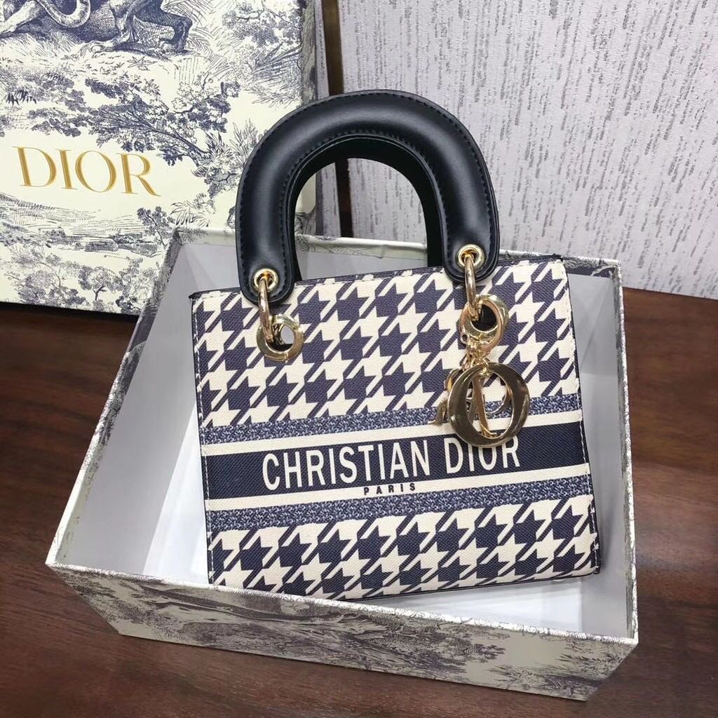 Lady dior houndstooth bag outlet