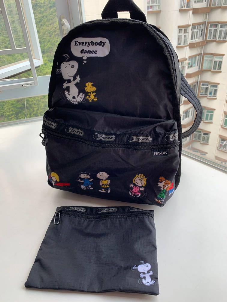Lesportsac top snoopy backpack
