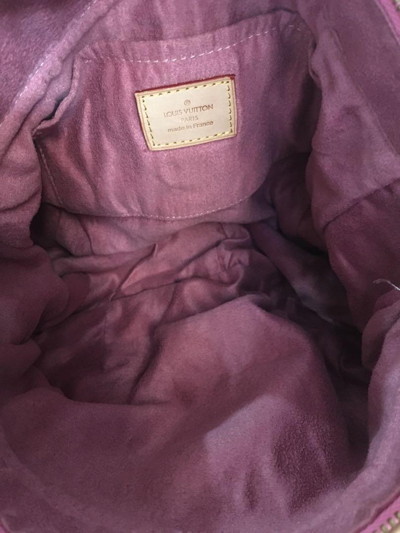 Louis Vuitton Limited Edition Rose Purple Monogram Denim Sunshine Bag