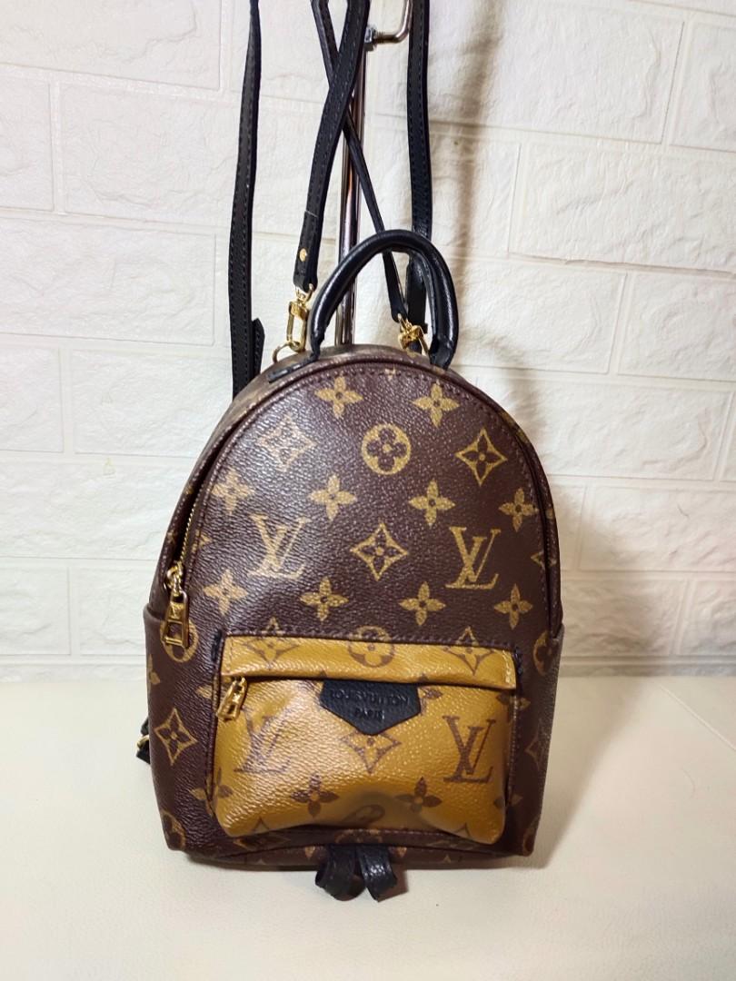 Louis Vuitton Ebene Reverse Monogram Coated Canvas Mini Palm Springs  Backpack Gold Hardware, 2021 Available For Immediate Sale At Sotheby's