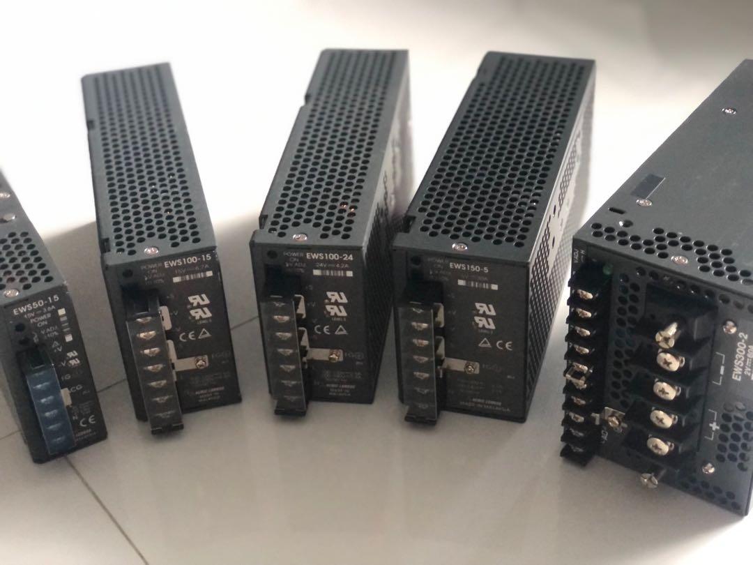 Nemic Lambda Power Supply (Category: Electrical, Adaptors & Sockets) located in Singapore. Submitted by Elecsonic (Listing ID 1114196864, Image 2). Description: EWS300-2 EWS150-5 EWS100-24 EWS100-15 EWS50-15.