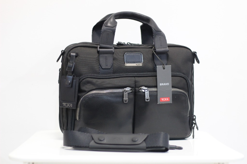 New Tumi 232640D - Alpha Bravo Albany Slim Commuter Brief / Laptop bag