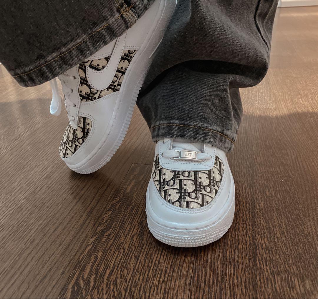 Nike Air Force 1 Custom Dior Women s Fashion Shoes on Carousell