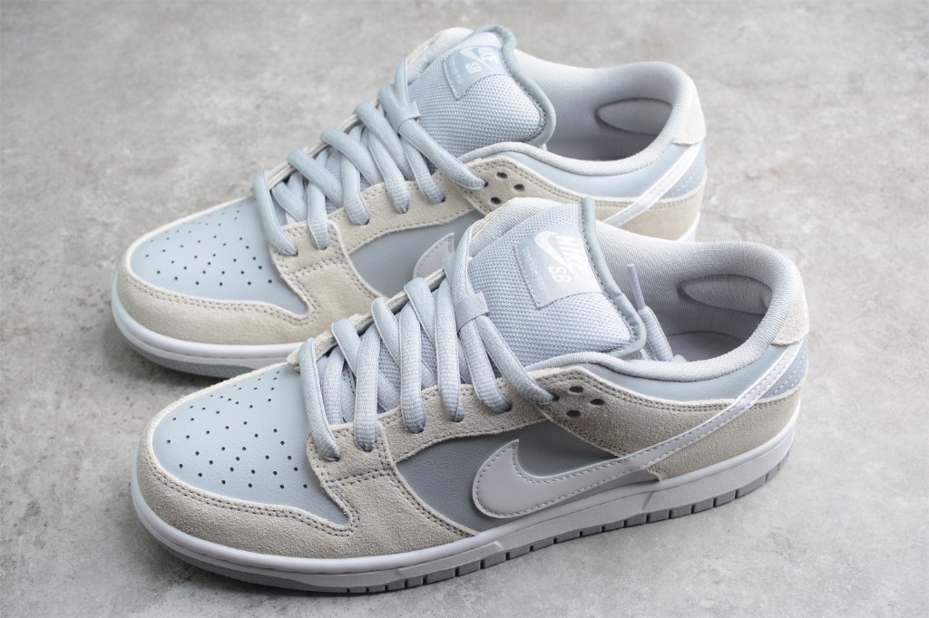 Nike SB Dunk Low Summit White Wolf Grey shoes for men and women