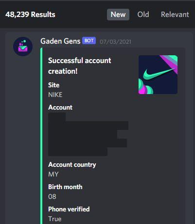 Nike on sale verified accounts