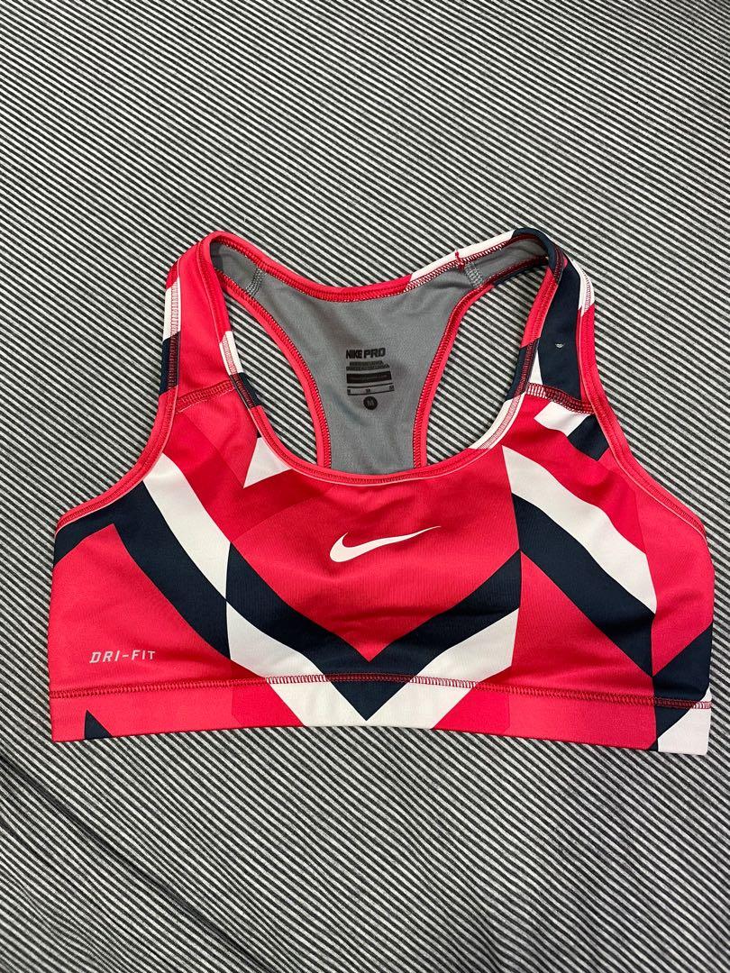 red nike sports bra