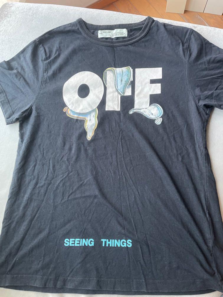 Off White Tee （分類：T-shirt）位於 Hong Kong。 由 t3rry_chung 提交（商品編號 1114229166，圖片 1）。簡介： 📍100% authentic, 70% new 📍Neck tag text came off after washing 。