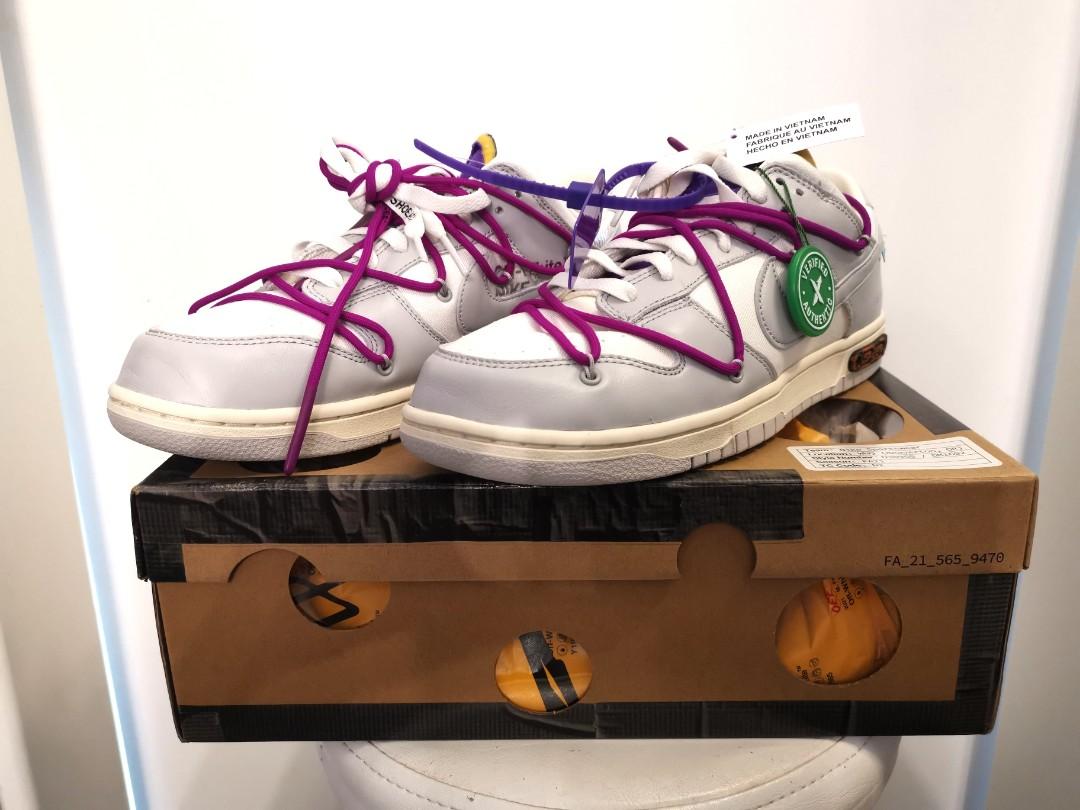 Off White x Nike Dunk Low lot 28 US 10, 男裝, 鞋, 波鞋- Carousell