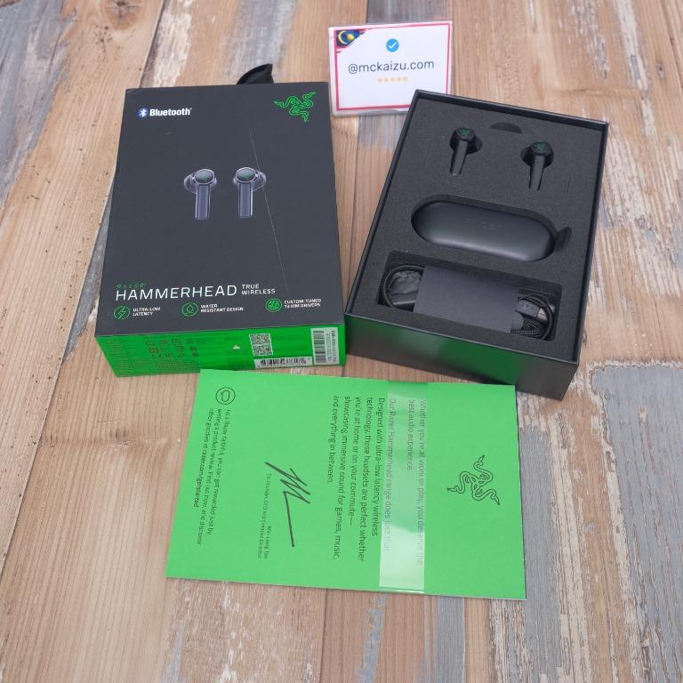 Original Razer Hammerhead Bluetooth 5.0 Earphones Wireless Earbuds for game Ultra Low Latency Audio Headphones Headsets on Carousell