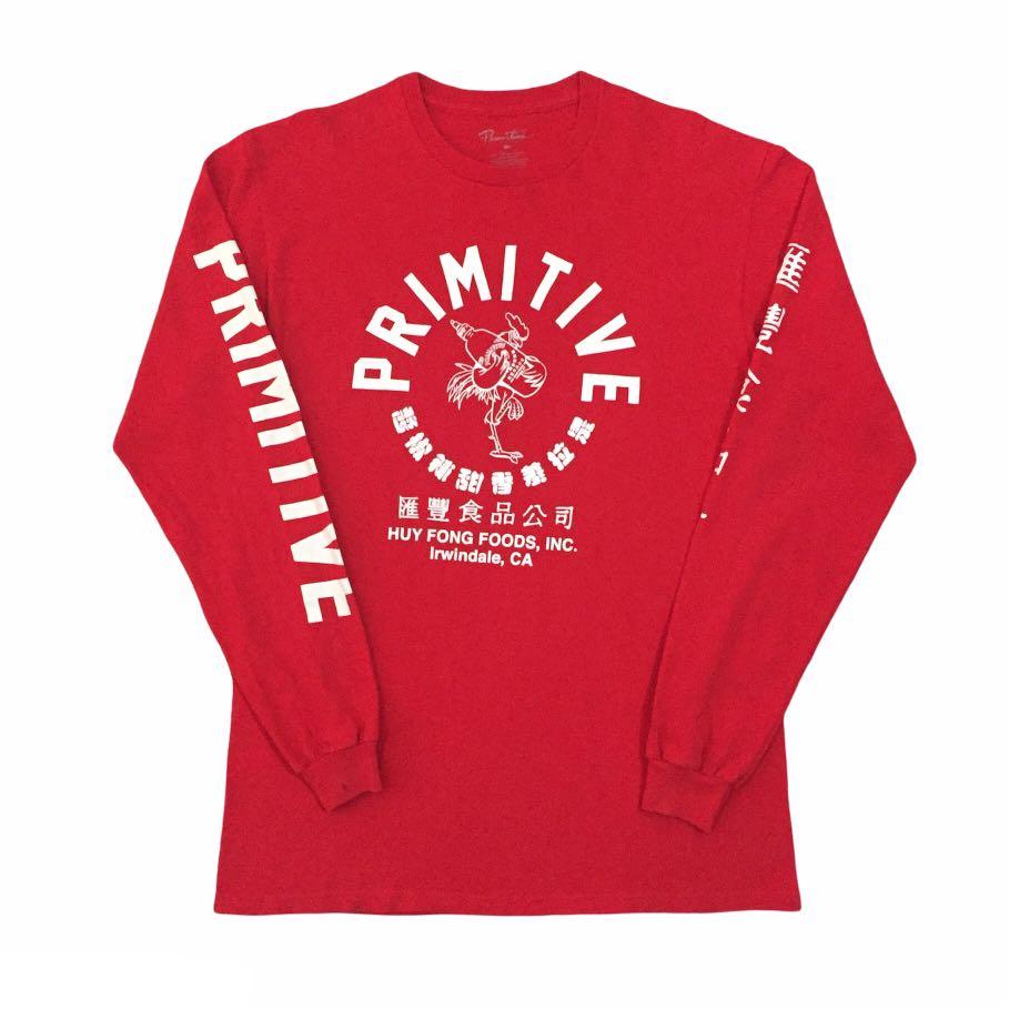 PRIMITIVE SKATEBOARDING x HUY FONG FOODS L S TEE Men s Fashion