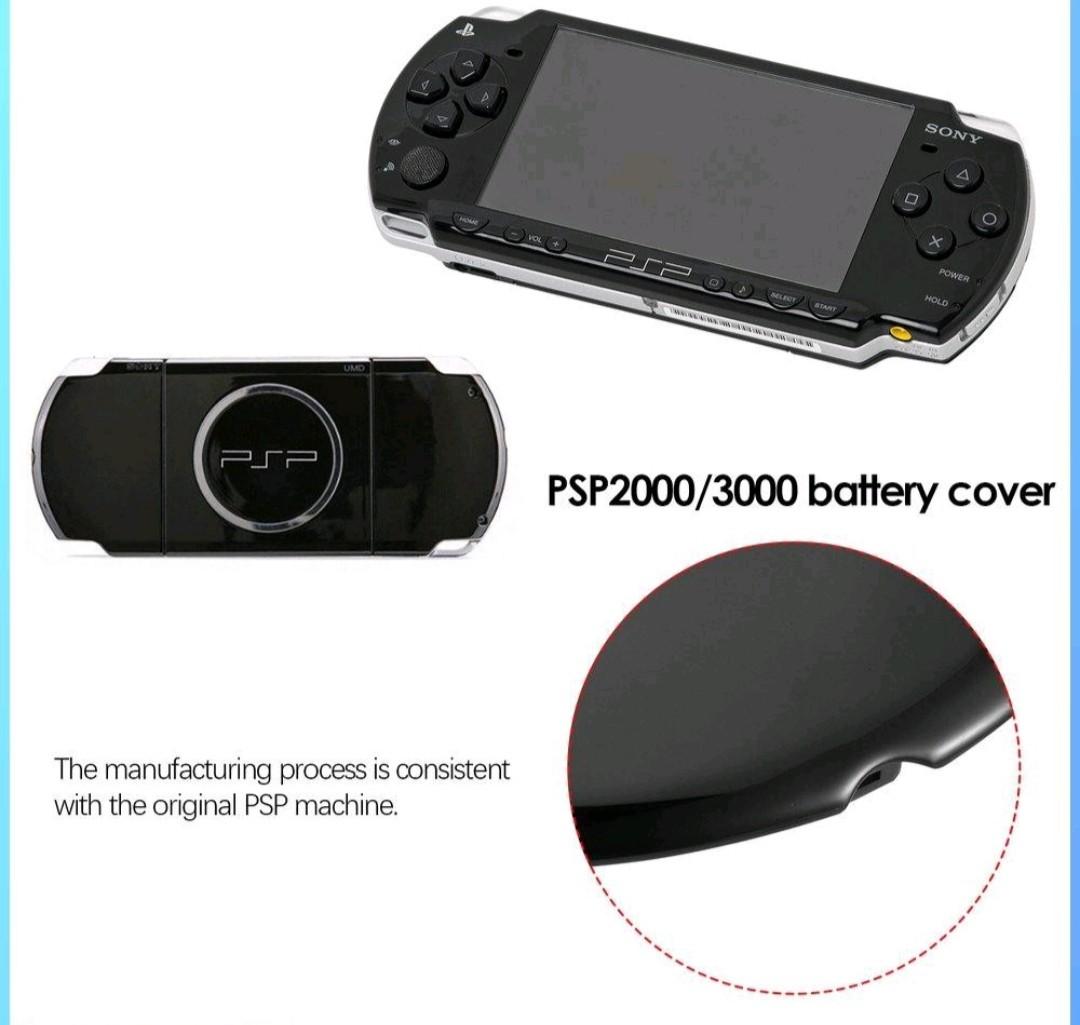 PSP battery BACK COVER for PSP 2000/3000, Video Gaming, Gaming Accessories,  Cases & Covers on Carousell