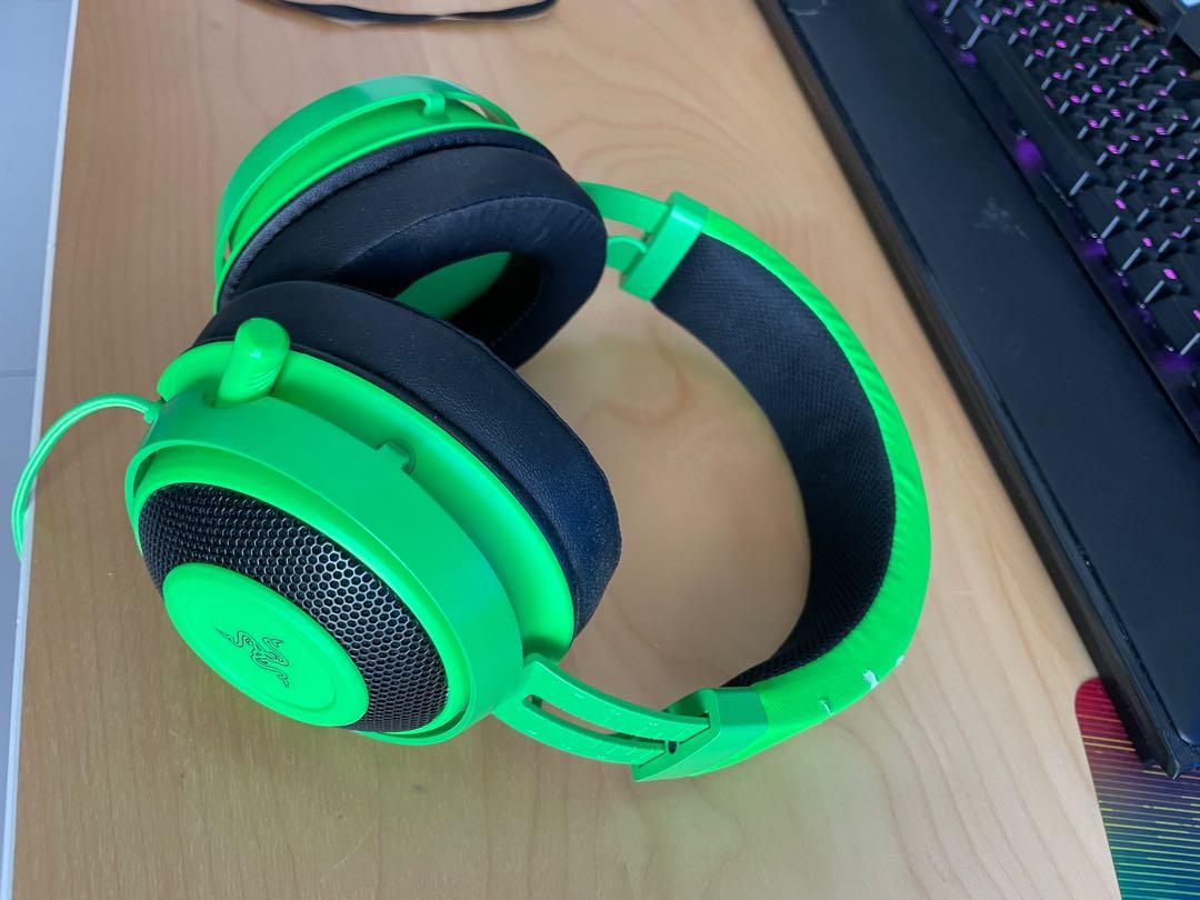 Razer Green Kraken Gaming Headset (Wired), Audio, Headphones & Headsets