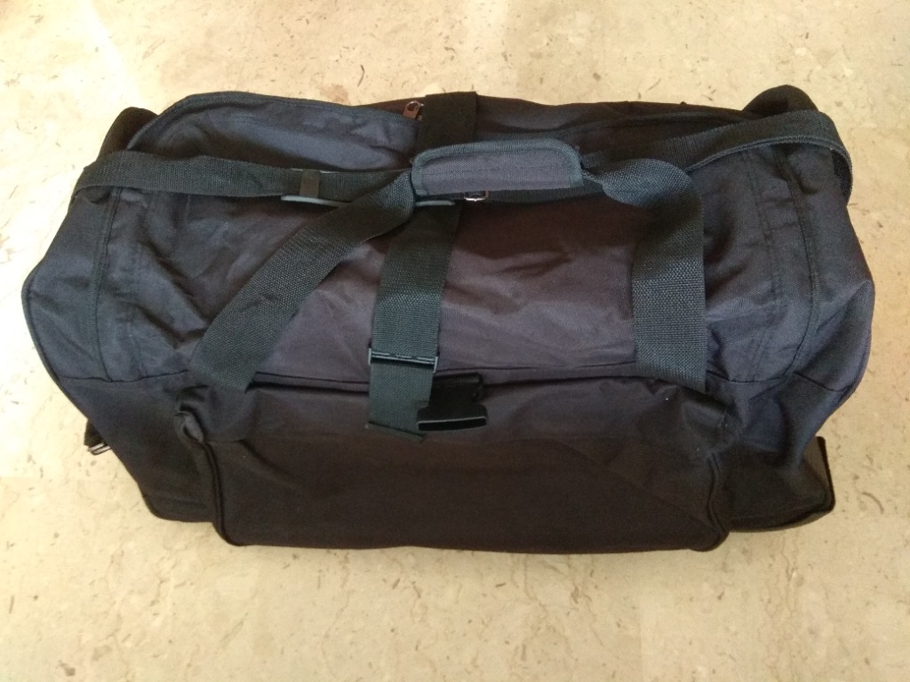 SAF Duffel Bag with 2 wheels (Black), Men's Fashion, Bags, Sling Bags