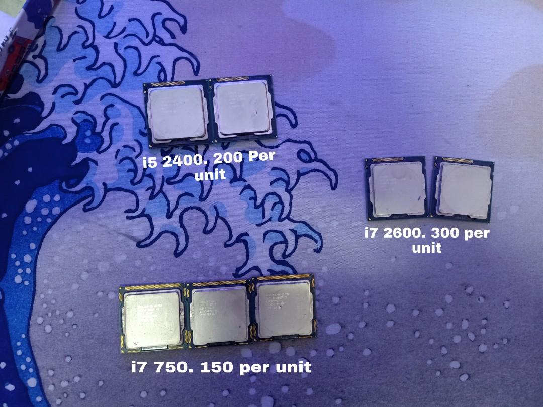 Selling I5 2400 I7 2600 I7 750 Cpus Electronics Computer Parts Accessories On Carousell