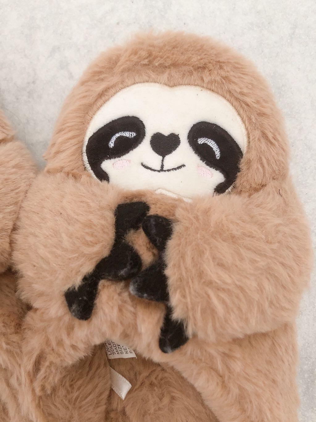 Sloth bedroom slippers 2025