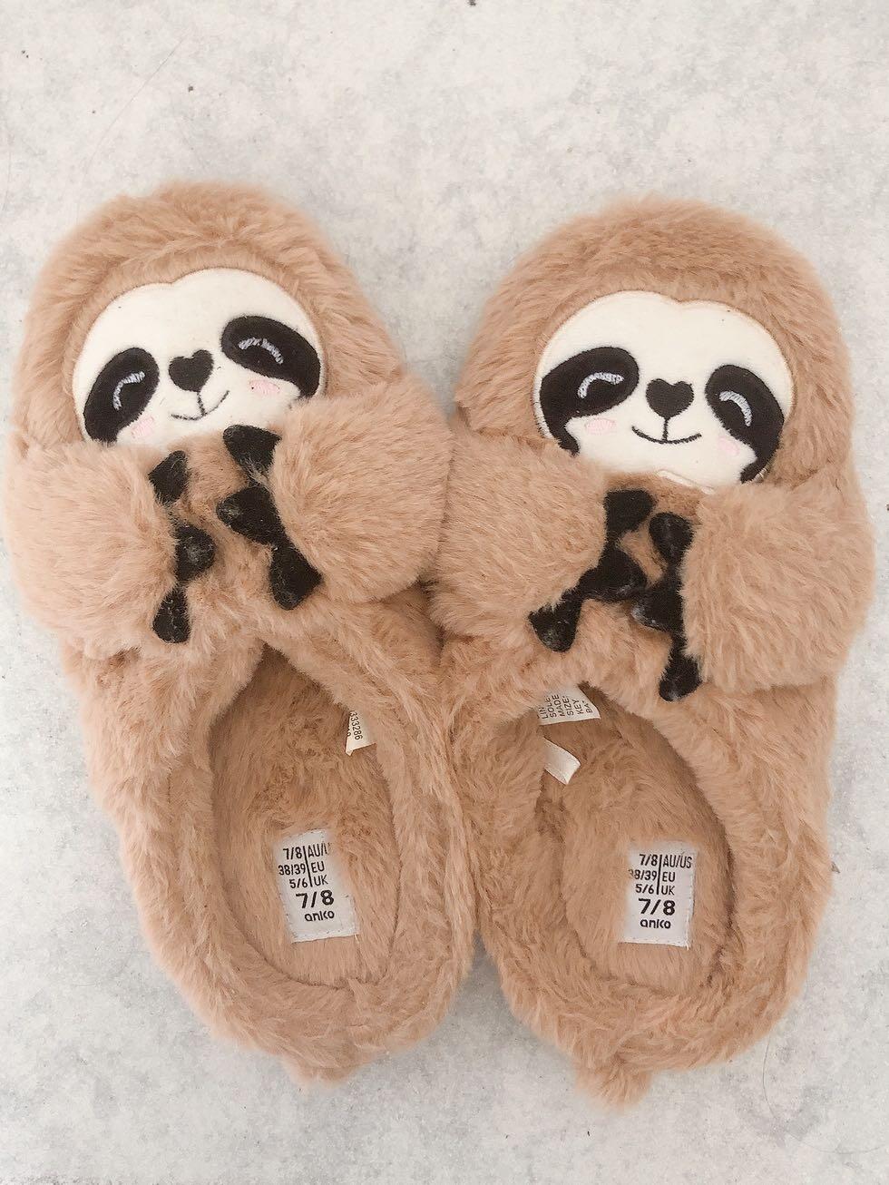 Sloth online bedroom slippers