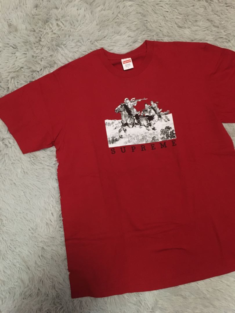 Supreme riders tee red top