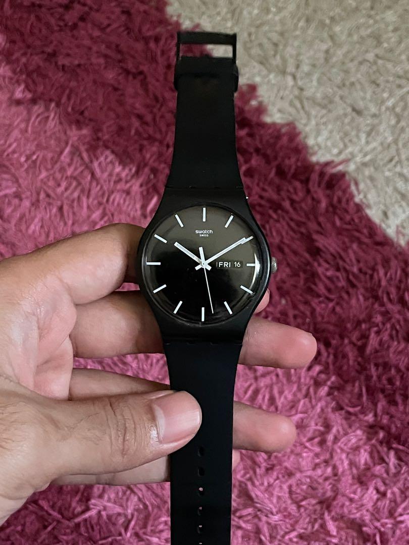 Swatch mono online black watch