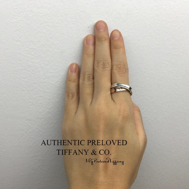 Tiffany interlocking ring hot sale