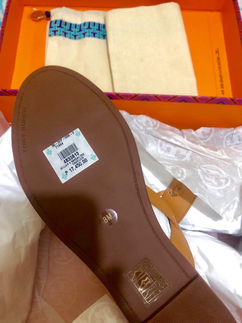 Tory Burch Caramel New Miller Two band Camello Sandals Women s