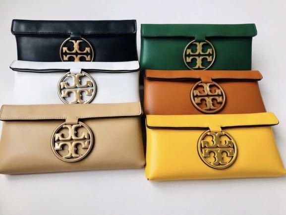 Tory Burch Miller Clutch, Luxury, Bags & Wallets on Carousell